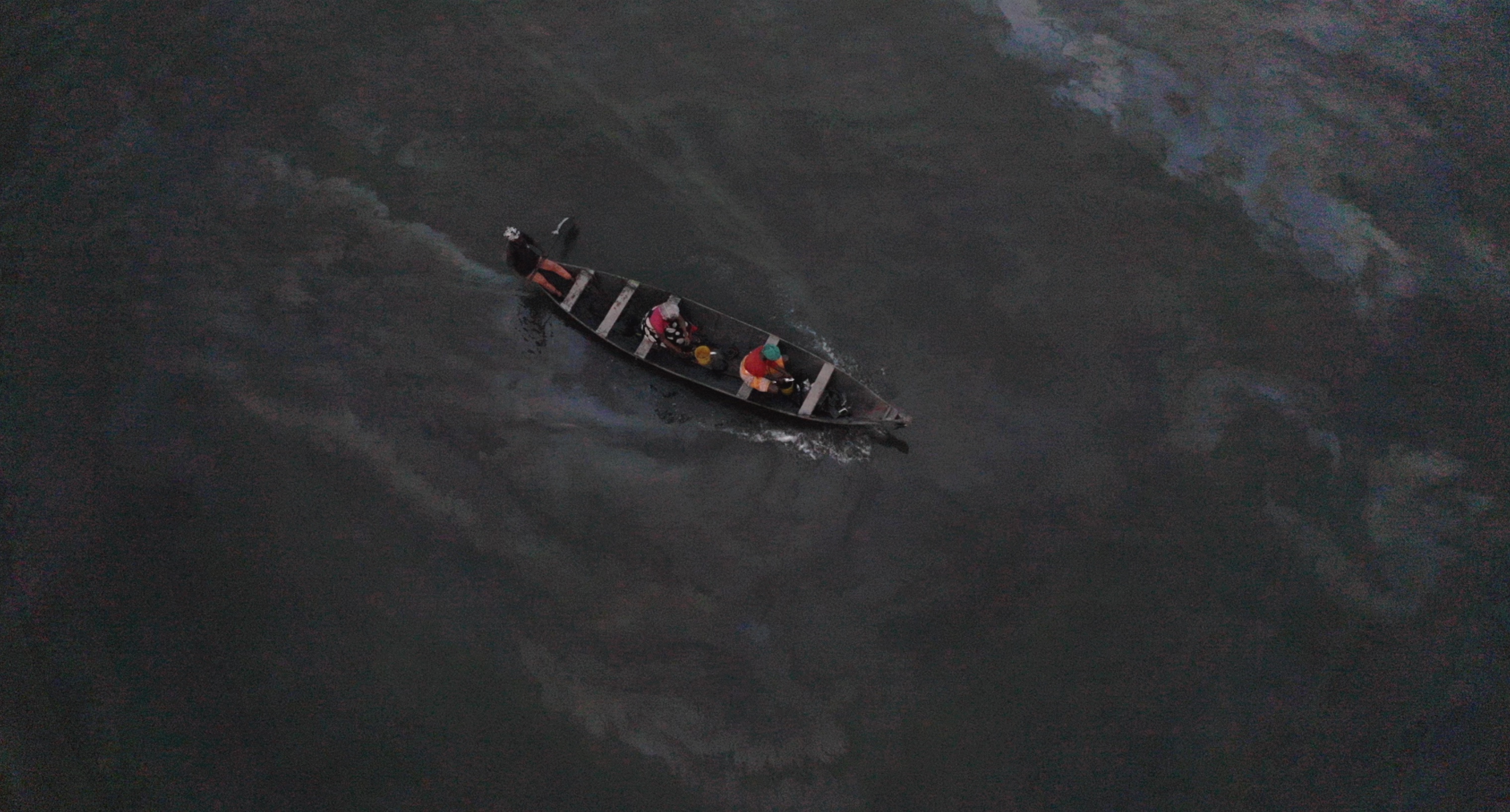 Still from Pülö film showing boat on water